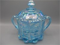 Ice Blue Cherry & Cable cracker jar