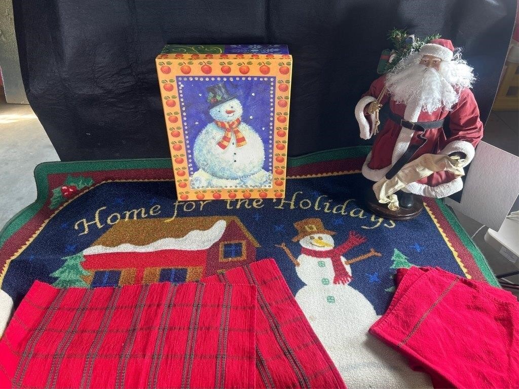 Standing Santa with List 18 inches  Holiday