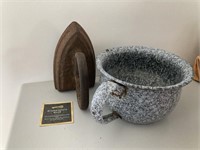 Vintage Iron & Children's Chamber Pot