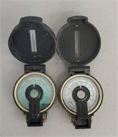 (2) Engineer Lensatic Compasses