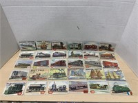 1950s Topps Train and Ship cards (lot of 51)
