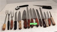 Large kitchen knives