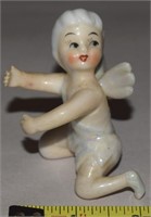 50s Lusterware Porcelain Fairy Pixie Candle Hugger