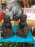 Pair of foo dogs