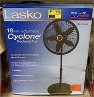 Lasko 18 inch adjustable cyclone pedestal fan