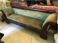 Victorian Empire Sofa- Green Velvet