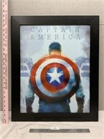 Captain America Custom Framed Wall Art 23x 19 1/2