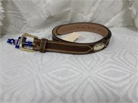 Tony Lama Leather Belt Sz 42