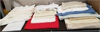 Box of Tablecloths. Various Materials & Sizes