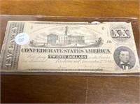 DEC.2, 1862 $20.00 CONFEDERATE NOTE