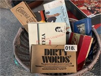 Box Lot of Vintage Games (living room)