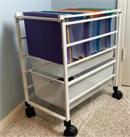 Elfa Rolling File Cart Container Store