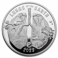 2023 Vanuatu 1 Oz Silver Lungs Of The Earth