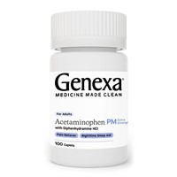 Genexa Extra Strength Pain & Fever PM, EXP02/2024
