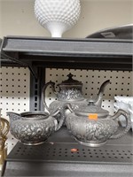 Union Triple Plate Silver Co. Tea Set