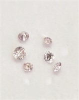 0.2 cts Assorted Round Pink Diamonds