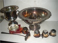 Silver Plate Punch Bowl, Urn