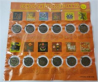 COINS OF THE TWELVE ZODIAC ANIMALS SET