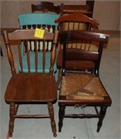 6 assorted chairs