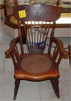 Antique bifocal rocking chair