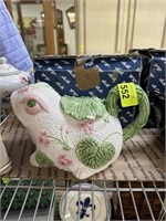 VTG FITZ & FLOYD FROG THEME TEAPOT