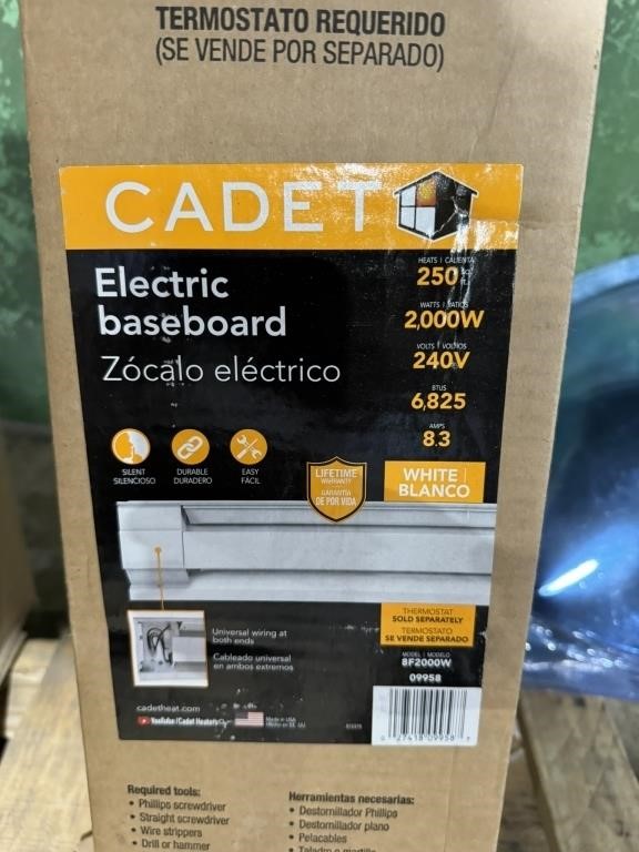96" Cadet Electric Baseboard
