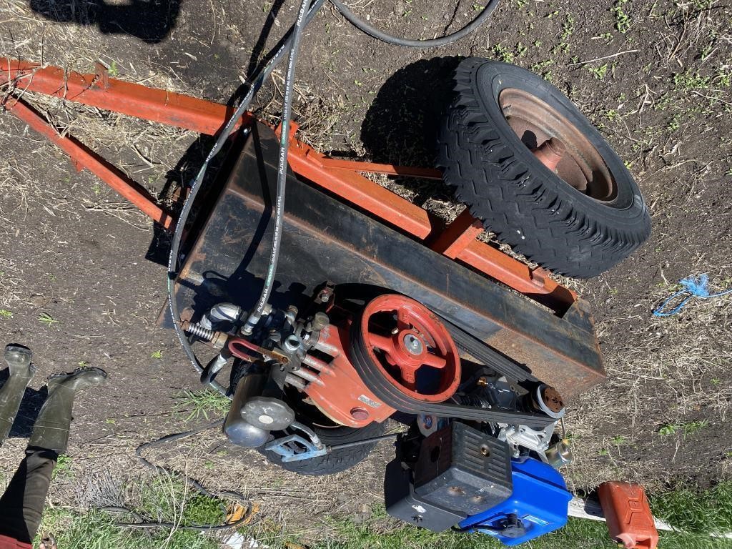 pressure washer on trailer