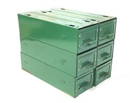 Green Metal Filing Cabinet Index Card Size