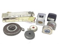 Vintage Folding Rulers & Tape Measure