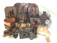 Asstd Metal and Copper Cookie Cutters, Home Decor+