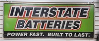 Interstate Batteries Metal Sign 60" x 24"