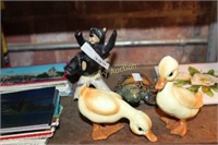 DUCKS - BEAR - TURTLE FIGURINES