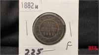 1882 large Canadian penny