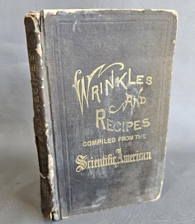 Book -Wrinkles & Recipes 1875 -Mechanic, Farmer