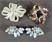 Costume Jewelry Brooches & Shoe Clips (4)