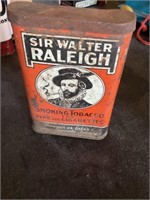 Sir Walter rally tobacco can