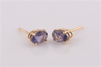 Pair of 14kt Yellow Gold Stud Earrings