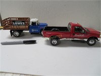 Two Die Cast Trucks, Lowes & Cambells
