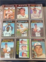 Sports cards - binder with assorted years baseball