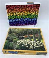 500 Pc Puzzle Sealed & 1500 Pc Puzzle Butterfly Sp