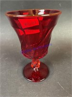 10 Jamestown Ruby Red Fostoria Goblets/Water