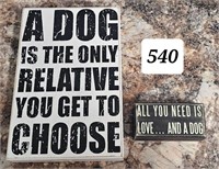 Dog Relative Sign