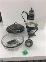 vintage silver pcs & dishes