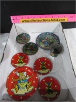 Vintage Child's Metal Play Dishes Sets