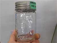 13 MASON JARS - INCLUDES - 1938 CROWN JAR WITH