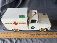 To ma Rescue Squad metal truck