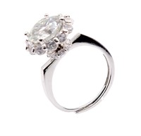 925S 3.0ct Moissanite Diamond Ring