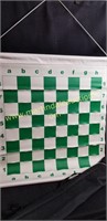 Vinyl 30" x 25" Chess Board & Carry Case