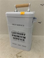 Metal Decorative Laundry Service Can