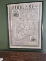 1847 map of Ireland - framed 25x33"